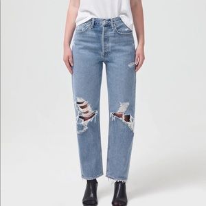 EUC Agolde 90s Mid rise loose jeans in Fall out 25